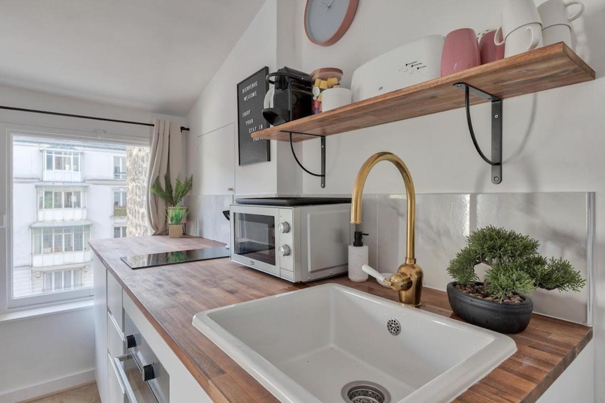 Appartement Cosy Proche Arc Triomphe - 2P Parigi Esterno foto